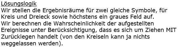 Realschulabschluss Zufall und Wahrscheinlichkeit Lösungen Pflichtteilaufgabe A5/2023 Bild 1/© by www.fit-in-mathe-online.de