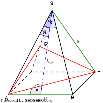 Realschulabschluss Quadratische Pyramiden Lösungs-Graphik Wahlteil W2a/2008/© by www.fit-in-mathe-online.de