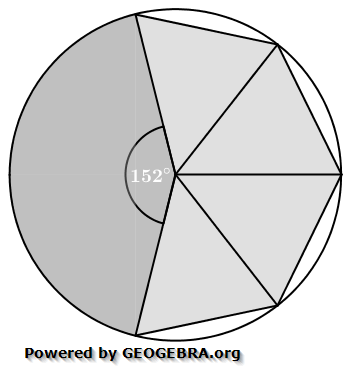 Aus einer Kreisfläche werden die Mantelflächen einer quadratischen Pyramide und eines Kegels ausgeschnitten. (Realschulabschluss Quadratische Pyramiden Wahlteil W2b/2014/© by www.fit-in-mathe-online.de)