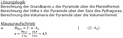 Realschulabschluss Quadratische Pyramiden Lösung Pflichtteil P1/2005 Bild 1/© by www.fit-in-mathe-online.de