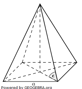 Von einer quadratischen Pyramide sind gegeben: (Realschulabschluss Quadratische Pyramiden Pflichtteil P1/2007/© by www.fit-in-mathe-online.de)