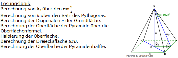 Realschulabschluss Quadratische Pyramiden Lösung Pflichtteil P2/2012 Bild 1/© by www.fit-in-mathe-online.de