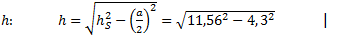 Realschulabschluss Quadratische Pyramiden Lösung Pflichtteil P2/2012 Bild 3/© by www.fit-in-mathe-online.de