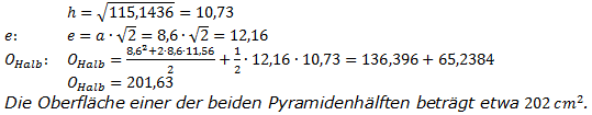 Realschulabschluss Quadratische Pyramiden Lösung Pflichtteil P2/2012 Bild 4/© by www.fit-in-mathe-online.de