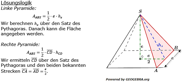 Realschulabschluss Quadratische Pyramiden Lösung W2b2016 Bild 1/© by www.fit-in-mathe-online.de