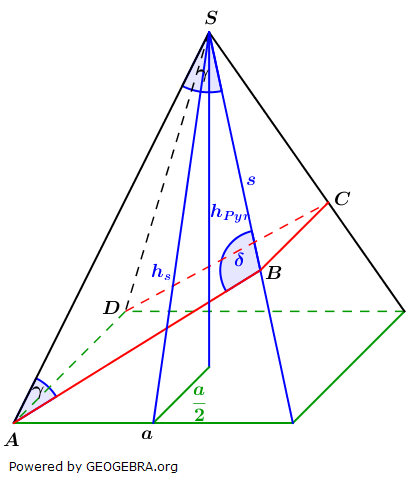 Realschulabschluss Quadratische Pyramiden Lösungs-Graphik W2b2017/© by www.fit-in-mathe-online.de