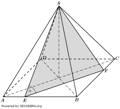 Von einem DIN-A4-Blatt (21,0 cm x 29,7 cm) werden die vier eingefärbten Dreiecke abgeschnitten. (Realschulabschluss Quadratische Pyramiden Aufgabengraphik W2020b01 Wahlteil W2b/2020/© by www.fit-in-mathe-online.de)