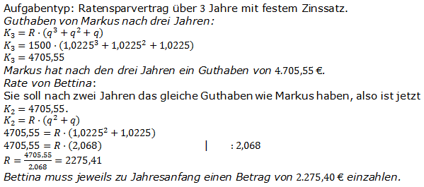 Lösungen zum Aufgabensatz P7/2006 Graphik 1 Realschulabschluss Sparen Zinsen Zinseszins Pflichtteilaufgaben/© by www.fit-in-mathe-online.de