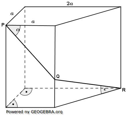 Auf dem Prisma liegt der Streckenzug PQR mit der Länge 9,1 cm. (Realschulabschluss Zusammengesetzte Körper Aufgabengraphik Pflichtteilaufgabe P4/2007/© by www.fit-in-mathe-online.de)
