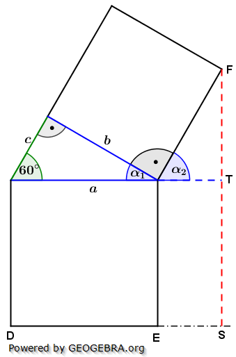 Realschulabschluss Streckenzüge und Flächen Lösungs-Graphik Wahlteilaufgabe W1b/2006/© by www.fit-in-mathe-online.de