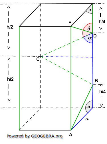 Realschulabschluss Streckenzüge und Flächen Lösungs-Graphik 01 Übungsaufgabe A1/© by www.fit-in-mathe-online.de