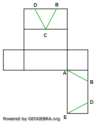 Realschulabschluss Streckenzüge und Flächen Lösungs-Graphik Übungsaufgabe A1/© by www.fit-in-mathe-online.de