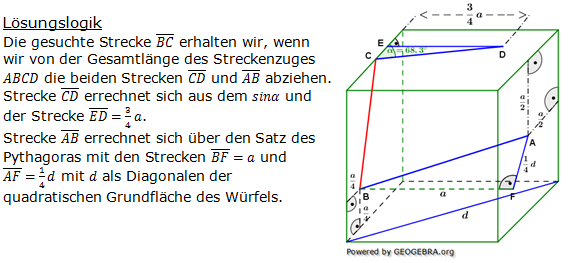 Realschulabschluss Streckenzüge und Flächen Lösungen Übungsaufgabe A2 Bild 1/© by www.fit-in-mathe-online.de