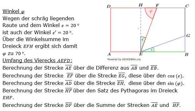 Realschulabschluss Trigonometrie Wahlteil B1a2024 Lösung Bild 1/© by www.fit-in-mathe-online.de