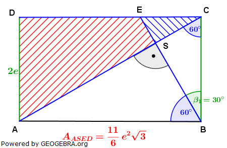 Realschulabschluss Trigonometrie Wahlteil W3b2004 Lösungs-Graphik/© by www.fit-in-mathe-online.de