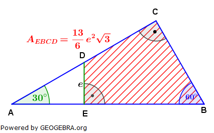Realschulabschluss Trigonometrie Wahlteil W1b2007 Lösungs-Graphik/© by www.fit-in-mathe-online.de