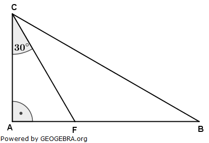 Gegeben ist das rechtwinklige Dreieck ABC. (Realschulabschluss Wahlteilaufgaben Trigonometrie Aufgabengraphik W1b2009/© by www.fit-in-mathe-online.de)