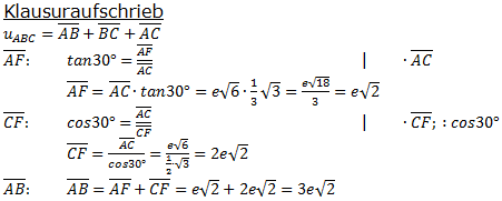 Realschulabschluss Trigonometrie Wahlteil W1b2009 Lösung Bild 2/© by www.fit-in-mathe-online.de