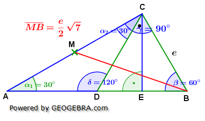 Realschulabschluss Trigonometrie Wahlteil W1b2010 Lösungs-Graphik/© by www.fit-in-mathe-online.de
