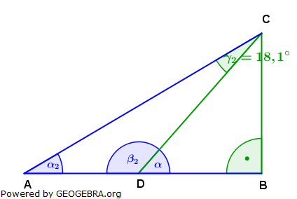 Realschulabschluss Trigonometrie Pflichtteil P32003 Lösungs-Graphik/© by www.fit-in-mathe-online.de