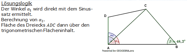 Realschulabschluss Trigonometrie Pflichtteil P12004 Lösung Bild 1/© by www.fit-in-mathe-online.de