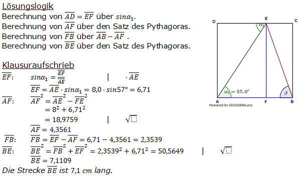Pflichtteil RS-Abschluss Trigonometrie Lösung (umständlich) zur Aufgabe P5/2005 Bild P055L02u/© by www.fit-in-mathe-online.de