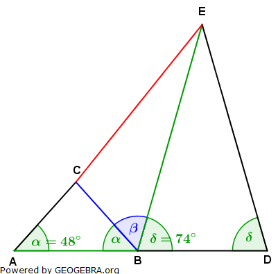Realschulabschluss Trigonometrie Pflichtteil P62005 Lösungs-Graphik/© by www.fit-in-mathe-online.de