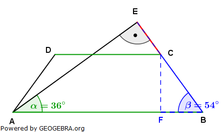 Realschulabschluss Trigonometrie Pflichtteil P32007 Lösungs-Graphik/© by www.fit-in-mathe-online.de
