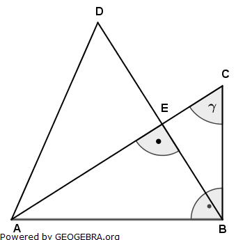 Die Dreiecke ABC und ABD haben die Seite AB gemeinsam. (Realschulabschluss Pflichtteilaufgaben Trigonometrie Aufgabengraphik P22009) Die Dreiecke ABC und ABD haben die Seite AB gemeinsam. (Realschulabschluss Pflichtteilaufgaben Trigonometrie Aufgabengraphik P22009/© by www.fit-in-mathe-online.de)