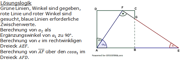 Realschulabschluss Trigonometrie Pflichtteil P22013 Lösung Bild 1/© by www.fit-in-mathe-online.de