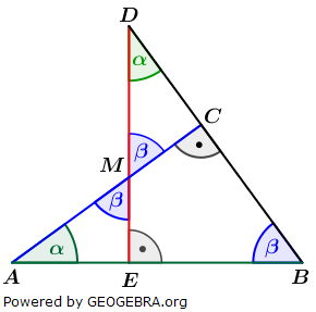 Realschulabschluss Trigonometrie Pflichtteil P22014 Lösungs-Graphik/© by www.fit-in-mathe-online.de