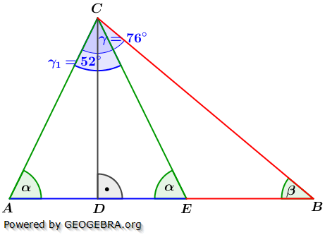 Realschulabschluss Trigonometrie Pflichtteil P15011 Lösungs-Graphik/© by www.fit-in-mathe-online.de