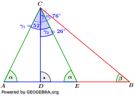 Realschulabschluss Trigonometrie Pflichtteil P15011u Lösungs-Graphik Realschulabschluss Trigonometrie Pflichtteil P15011u Lösungs-Graphik/© by www.fit-in-mathe-online.de
