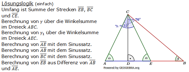 Realschulabschluss Trigonometrie Pflichtteil P15011 Lösung Bild 1 Realschulabschluss Trigonometrie Pflichtteil P15011 Lösung Bild 1/© by www.fit-in-mathe-online.de