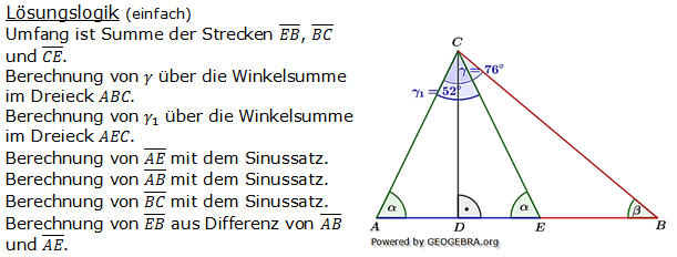 Realschulabschluss Trigonometrie Pflichtteil P15011 Lösung Bild 1/© by www.fit-in-mathe-online.de