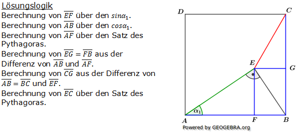 Realschulabschluss Trigonometrie Pflichtteil P22015 Lösung Bild 1 Realschulabschluss Trigonometrie Pflichtteil P22015 Lösung Bild 1/© by www.fit-in-mathe-online.de