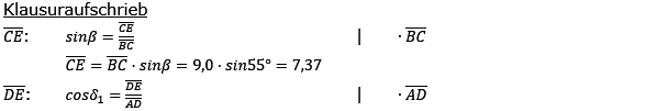 Realschulabschluss Trigonometrie Pflichtteil P12016 Lösung Bild 2/© by www.fit-in-mathe-online.de