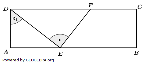 Im Rechteck ABCD gilt: (Realschulabschluss Pflichtteilaufgaben Trigonometrie Aufgabengraphik P12018/© by www.fit-in-mathe-online.de)