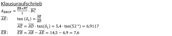 Realschulabschluss Trigonometrie Pflichtteil P12018 Lösung Bild 2/© by www.fit-in-mathe-online.de