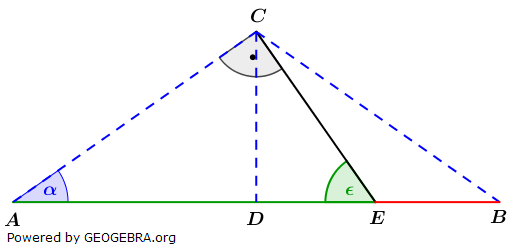 Realschulabschluss Trigonometrie Pflichtteil P22018 Lösungs-Graphik/© by www.fit-in-mathe-online.de