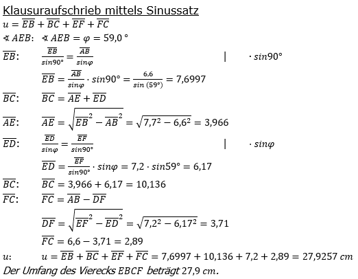 Realschulabschluss Trigonometrie Pflichtteil P12019 Lösung Sinussatz Bild 2/© by www.fit-in-mathe-online.de