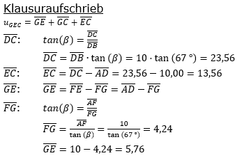 Realschulabschluss Trigonometrie Pflichtteil P2101L03 Lösung Bild 2/© by www.fit-in-mathe-online.de