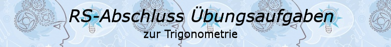 Realschulabschluss Trigonometrie Übungsaufgaben/© by www.fit-in-mathe-online.de