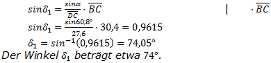 Realschulabschluss Trigonometrie Übungsaufgabe A02 Lösung Bild 5/© by www.fit-in-mathe-online.de