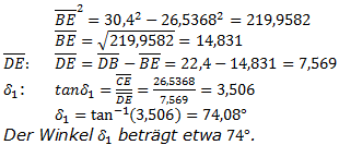 Realschulabschluss Trigonometrie Übungsaufgabe A02 Lösung Bild 4/© by www.fit-in-mathe-online.de