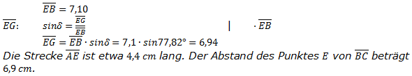 Realschulabschluss Trigonometrie Wahlteil W4a2003 Lösung Bild 9/© by www.fit-in-mathe-online.de
