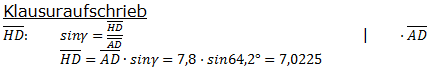 Realschulabschluss Trigonometrie Wahlteil W4a2003 Lösung Bild 2u/© by www.fit-in-mathe-online.de