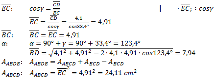 Realschulabschluss Trigonometrie Wahlteil W3a2004 Lösung Bild 4/© by www.fit-in-mathe-online.de