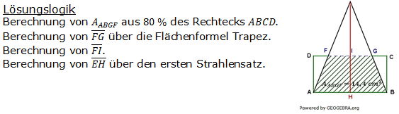 Realschulabschluss Trigonometrie Wahlteil W4a2007 Lösung Bild 1/© by www.fit-in-mathe-online.de