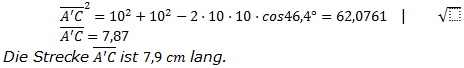 Realschulabschluss Trigonometrie Wahlteil W4b2010 Lösung Bild 3/© by www.fit-in-mathe-online.de